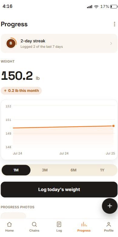 WellPicks progress screen with macro rings and workout log